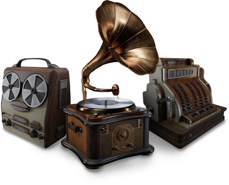 stylized 3D game assets created by Stepico for asset pipeline optimization